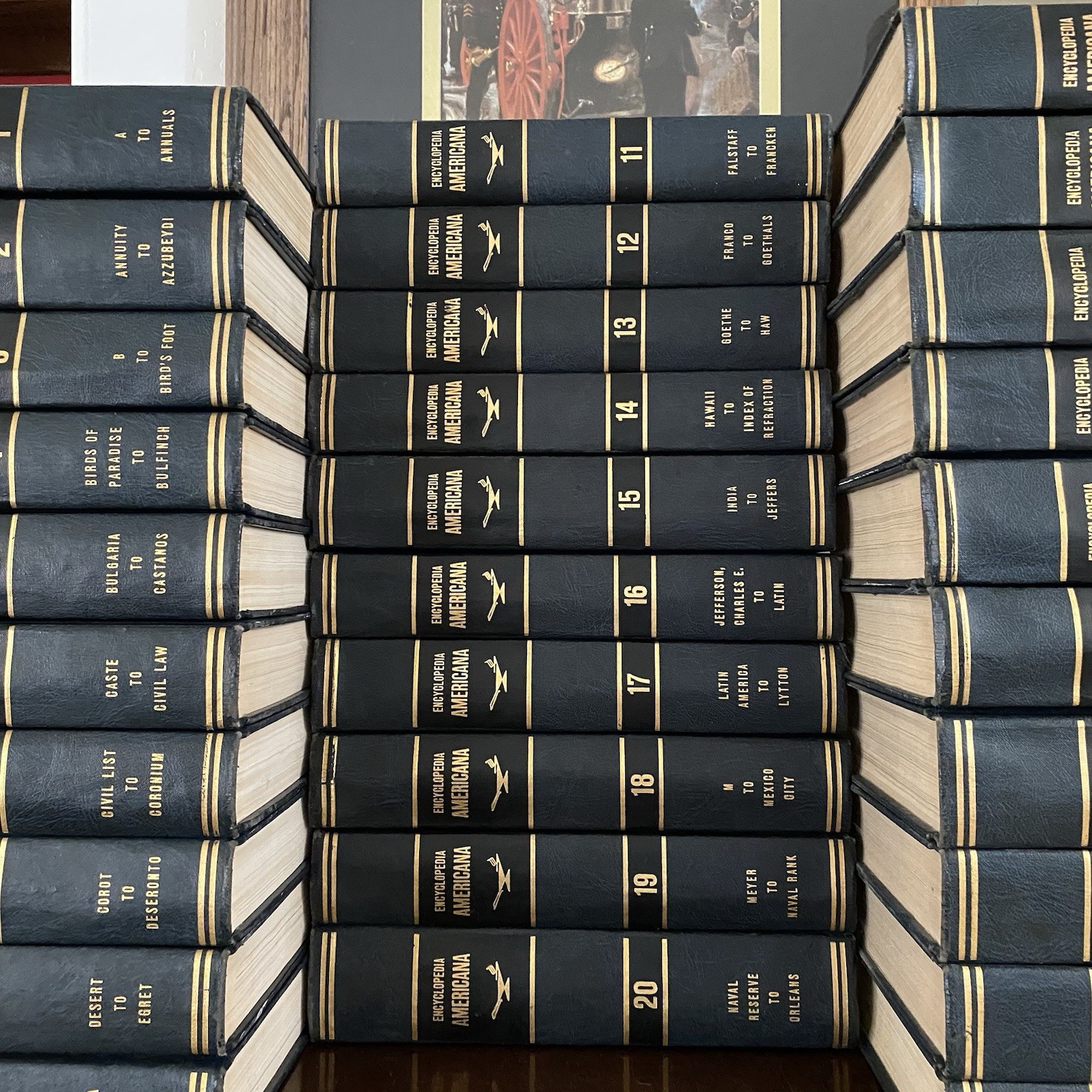 Encyclopedia Americana — International Edition 30 Volume Set Hardcover Vtg 1966