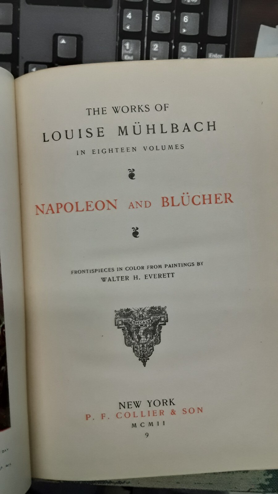 Works of Louise Muhlbach in 18 vols incl 4 vols only 1 3 4 9 1902 Collier 240116