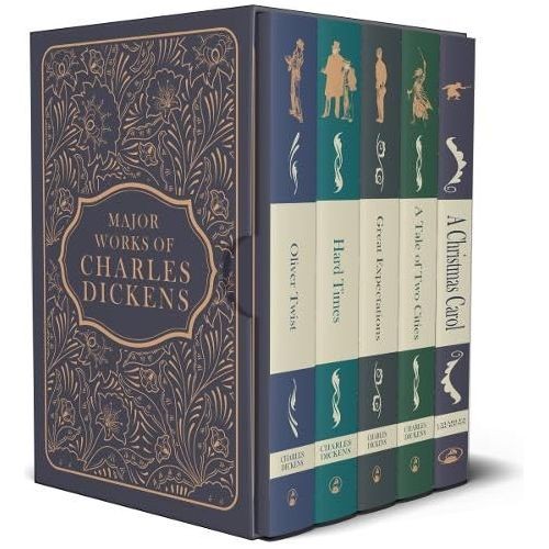 Major Works of Charles Dickens 5 Books Deluxe Hardback Set — A Christmas Carol,