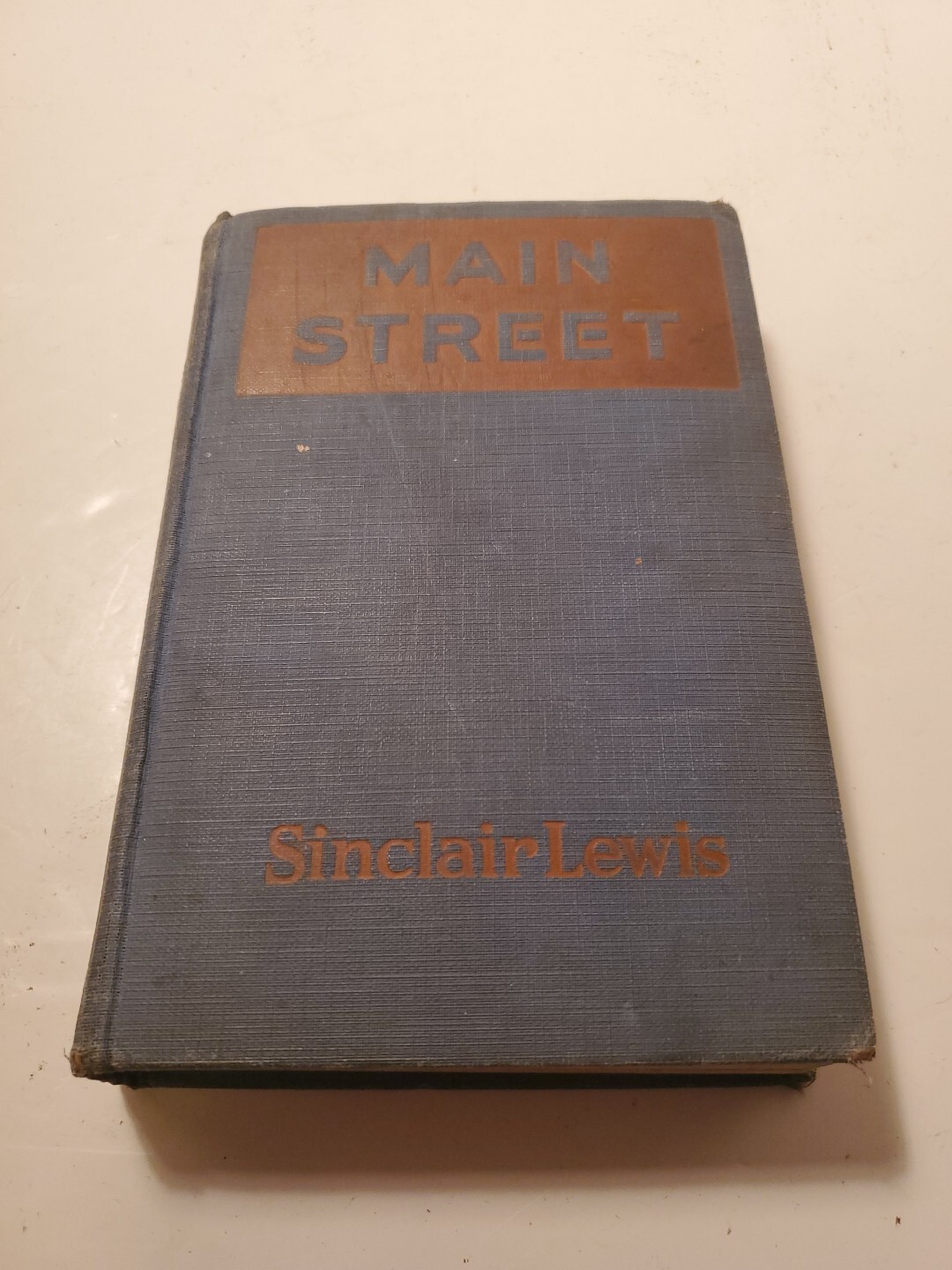 Main Street by Sinclair Lewis Published, 1922, Harcourt, Brace and Company, HC