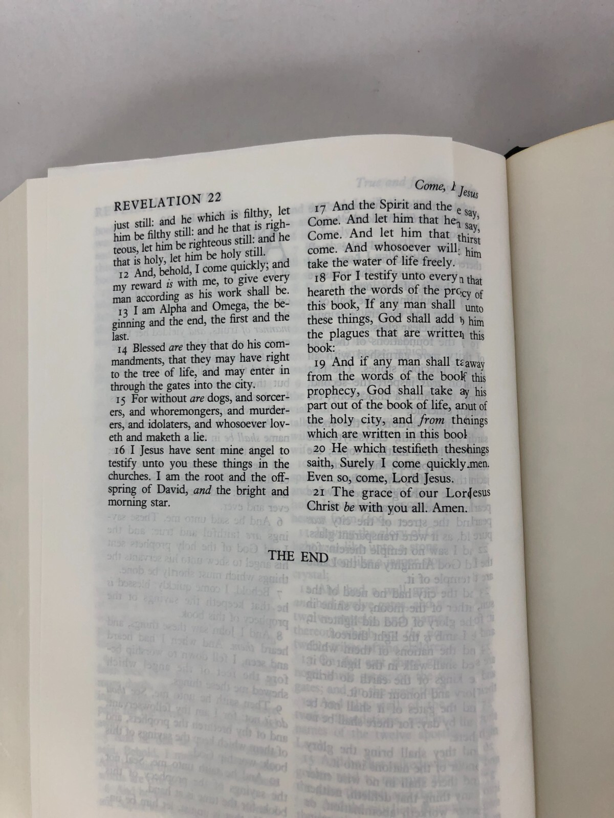 Nelson Large Print Minister’s 8″ x 10.75″ KJV Hardcover Bible 1986 vintage VG+
