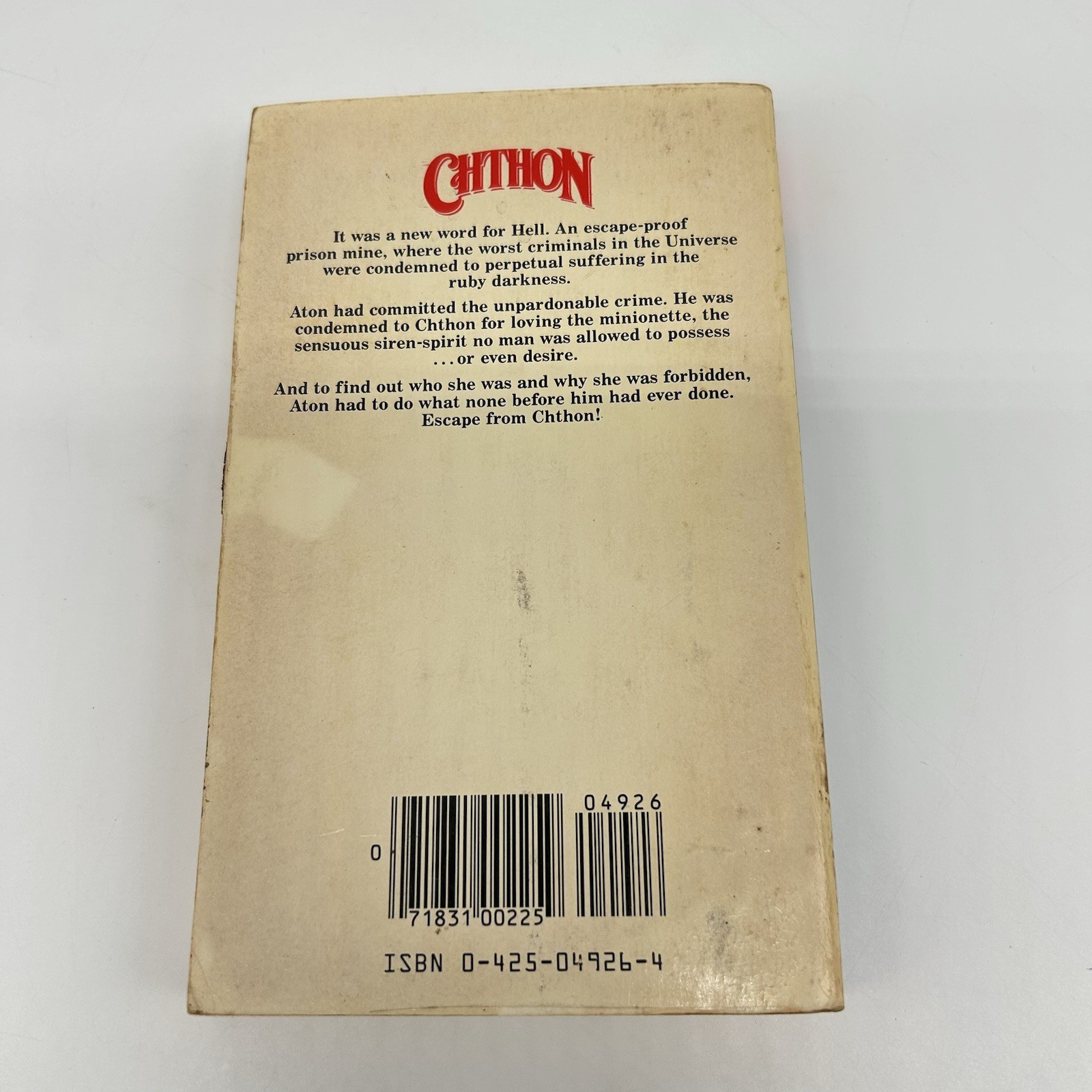 Piers Anthony Standalone’s, Battle Circle Omnibus, Chthon Vintage Books Lot of 4