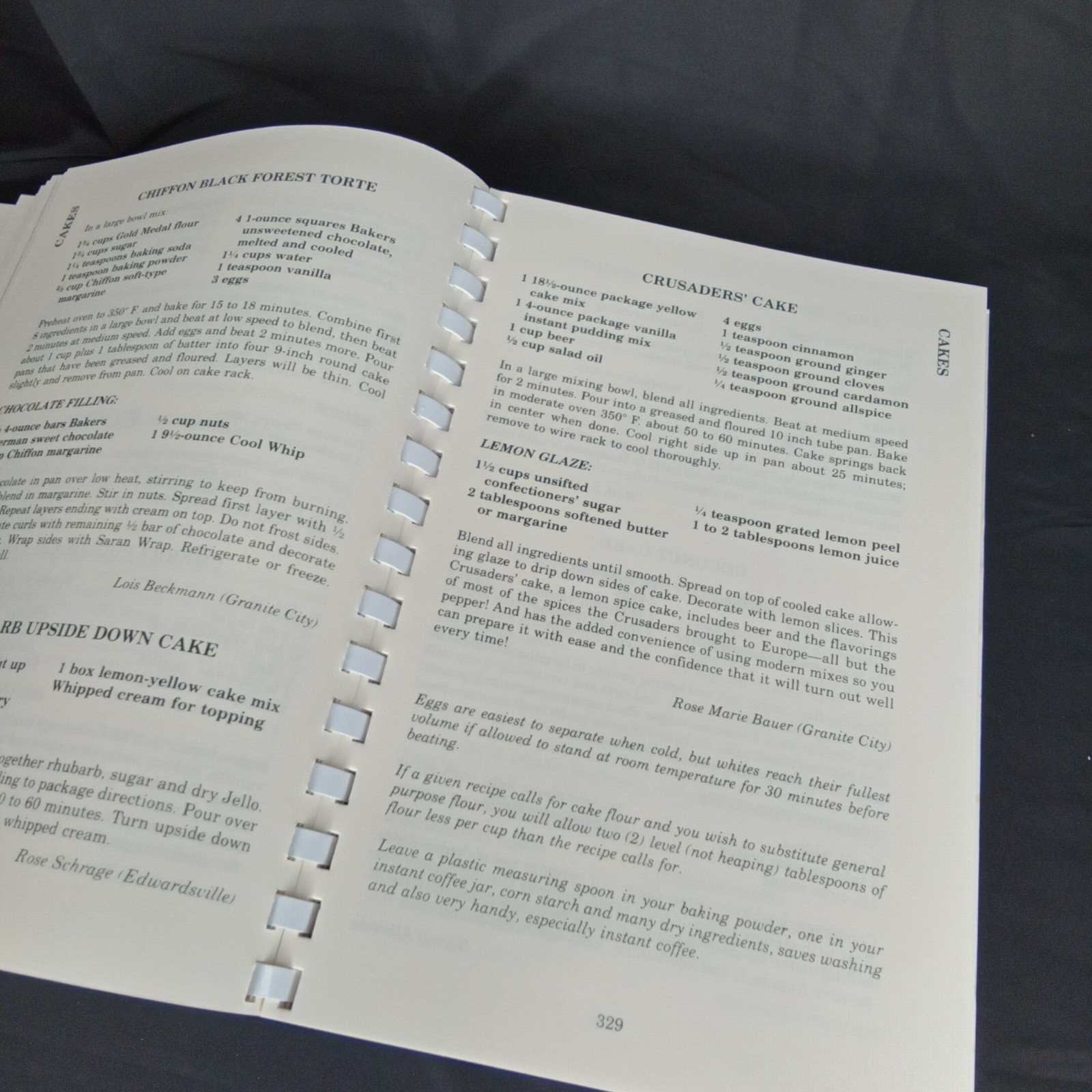Vintage 1980s Women Of The Farm Bureau Spiral Bound Cookbook 489 Pages Closeout