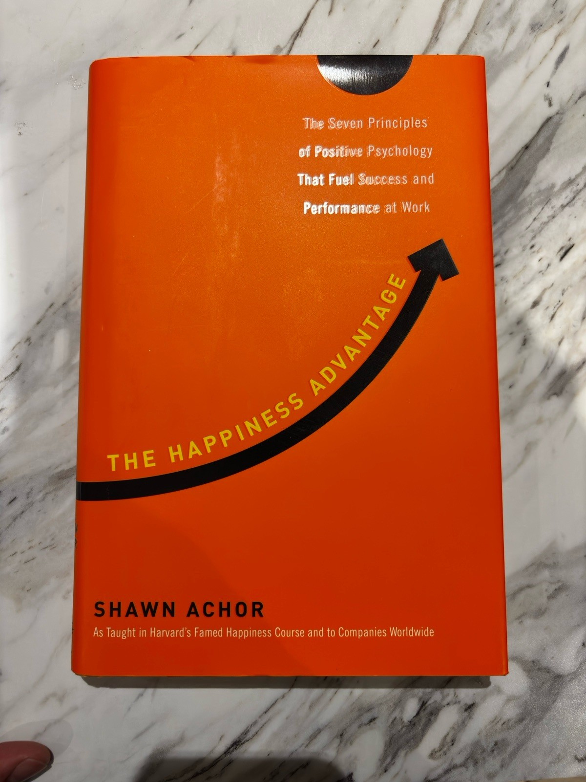 Shawn Achor The Happiness Advantage Hardcover Self-Help Psychology Dust Jacket