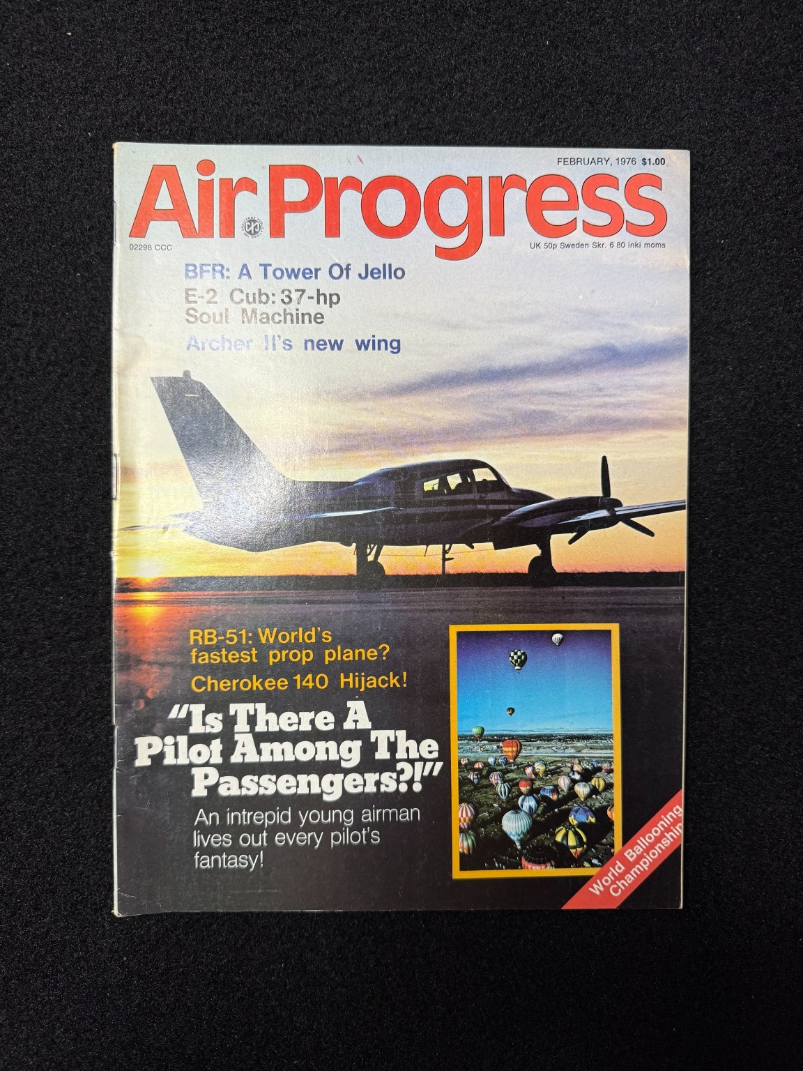 Air Progress 1976 Aviation Magazine Aircraft Cherokee 140 Hijack BFR Training
