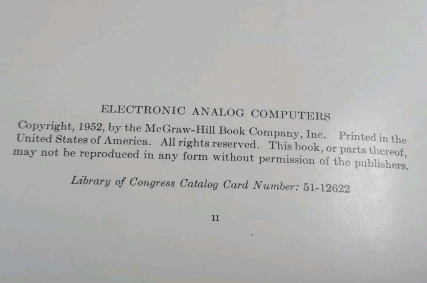 1952 ELECTRONIC ANALOG COMPUTERS Granino & Theresa Korn Vintage HardCv #COMPUTER