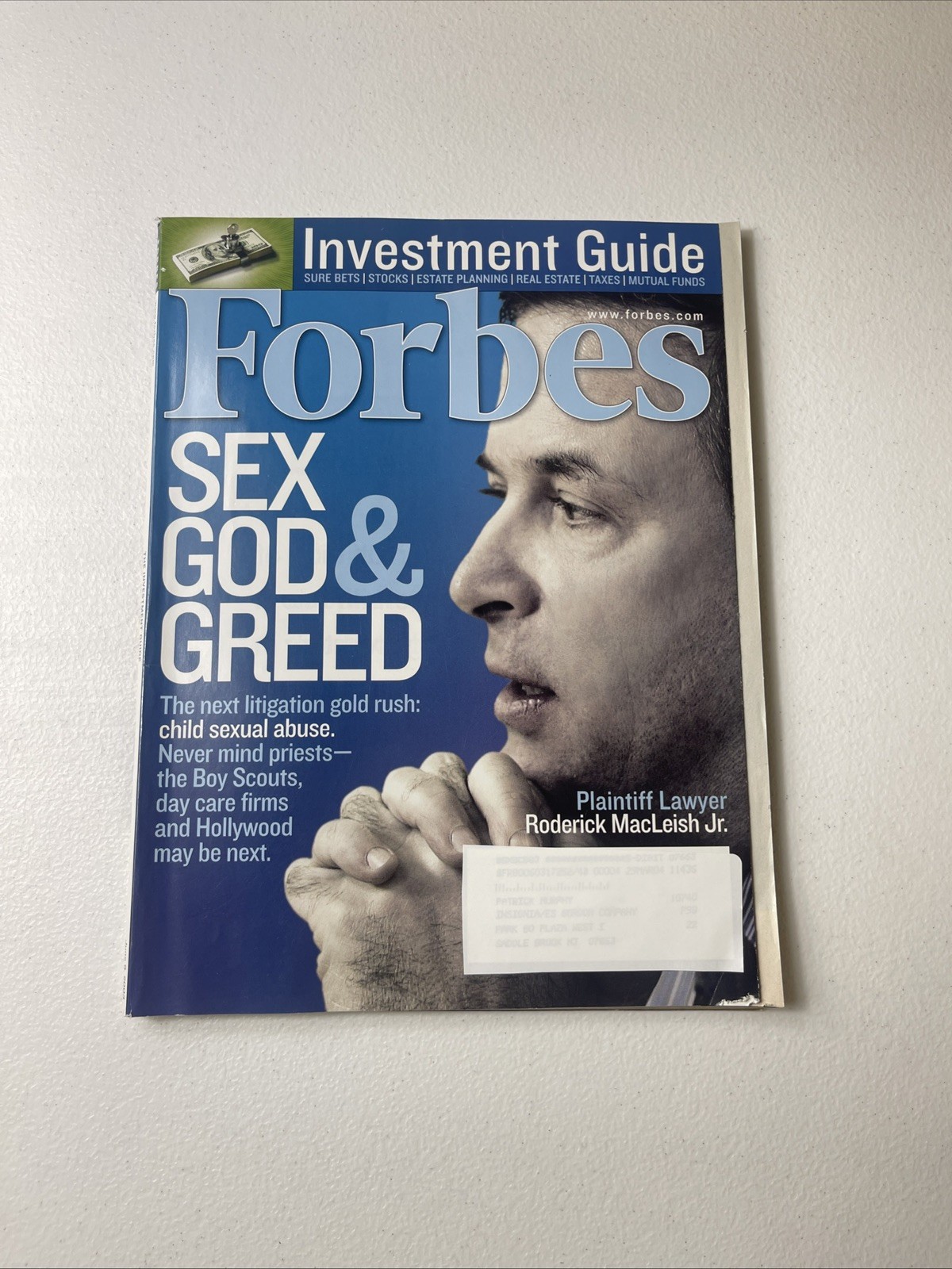 FORBES JUNE 2003 MAGAZINE SEX GOD & GREED, INVESTMENT GUIDE, SURE BETS, STOCKS!