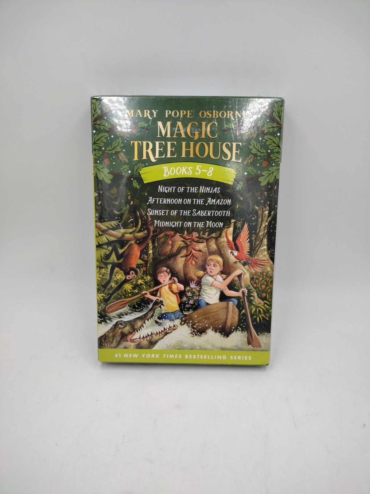 Magic Tree House Boxed Set, Books 5-8 New Adventure Ninja Amazon Sabertooth Moon
