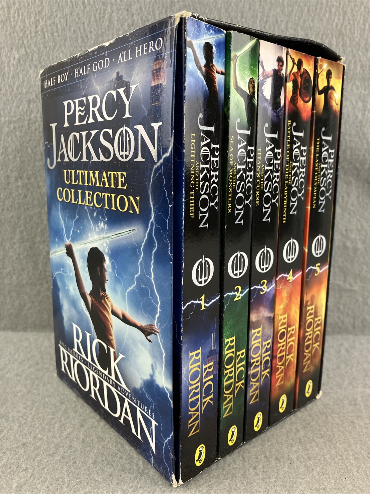 Percy Jackson Ultimate Collection Box Set Books 1 — 5 Paperback Penguin Puffin