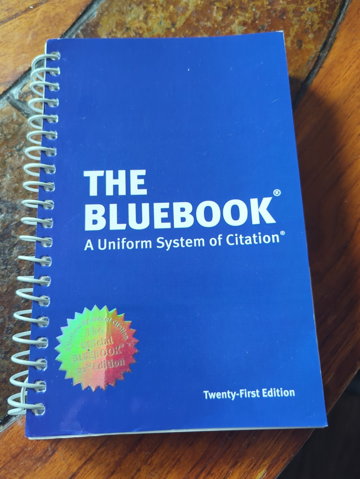 Bluebook: A Uniform System of Citation Spiral by Harvard Law Review