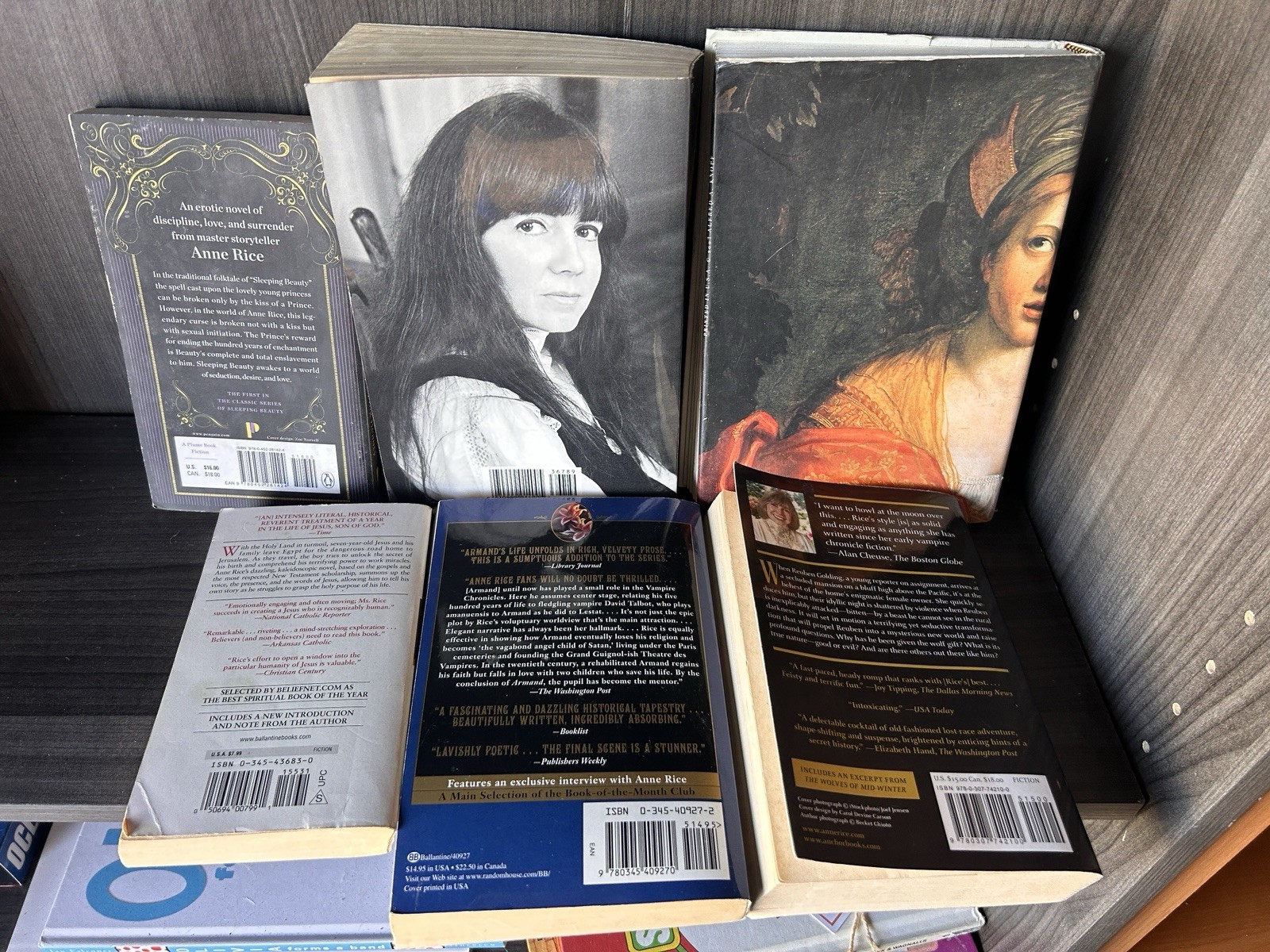 Anne Rice Book lot of 6 HC & PB books, Anne Rice
