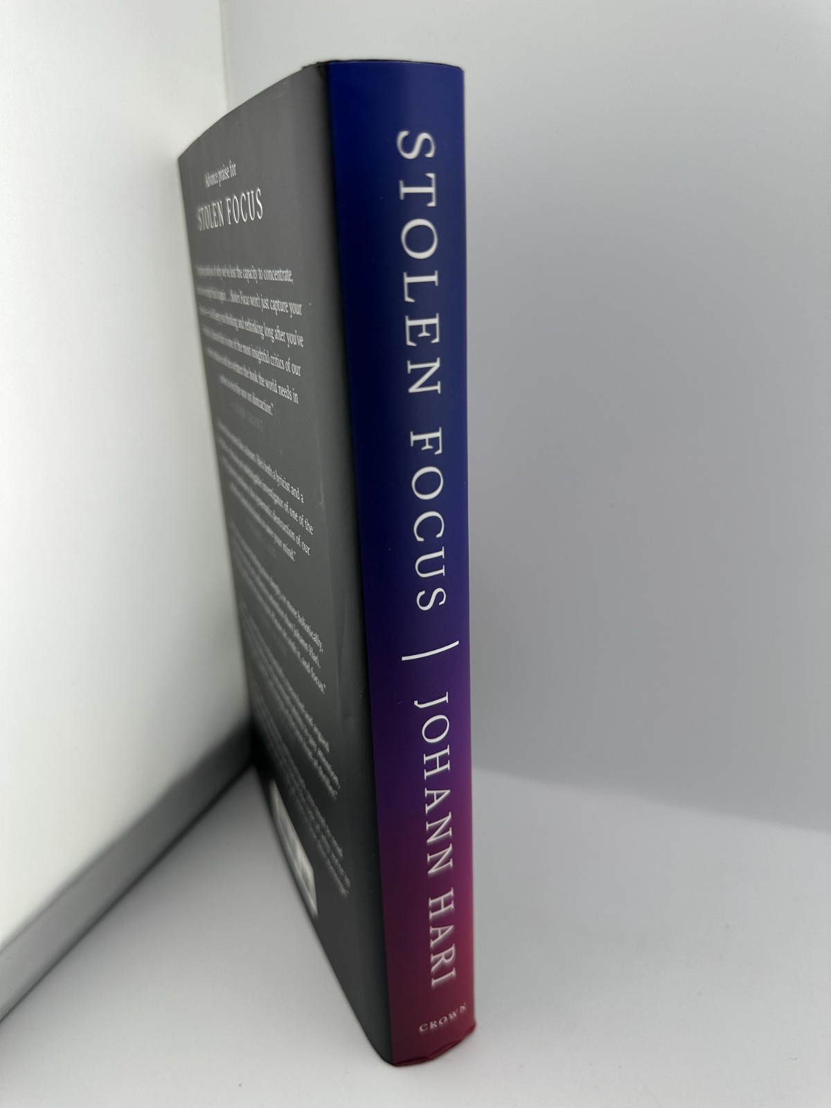 Stolen Focus Johann Hari HC 2022 Why You Can’t Pay Attention Think Deeply