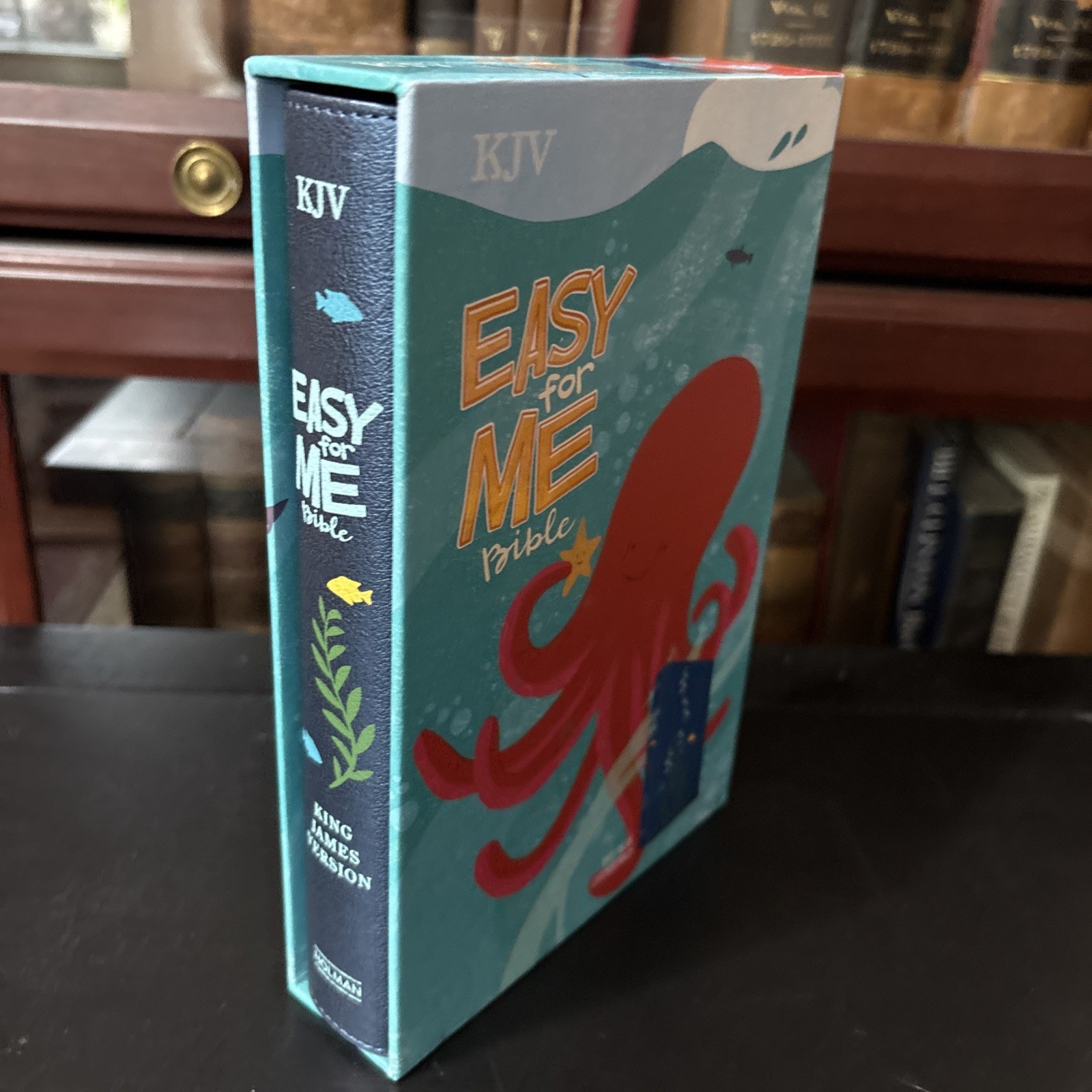 KJV Easy-For-Me Bible for Early Readers, Deep Blue L (Leather Bound)