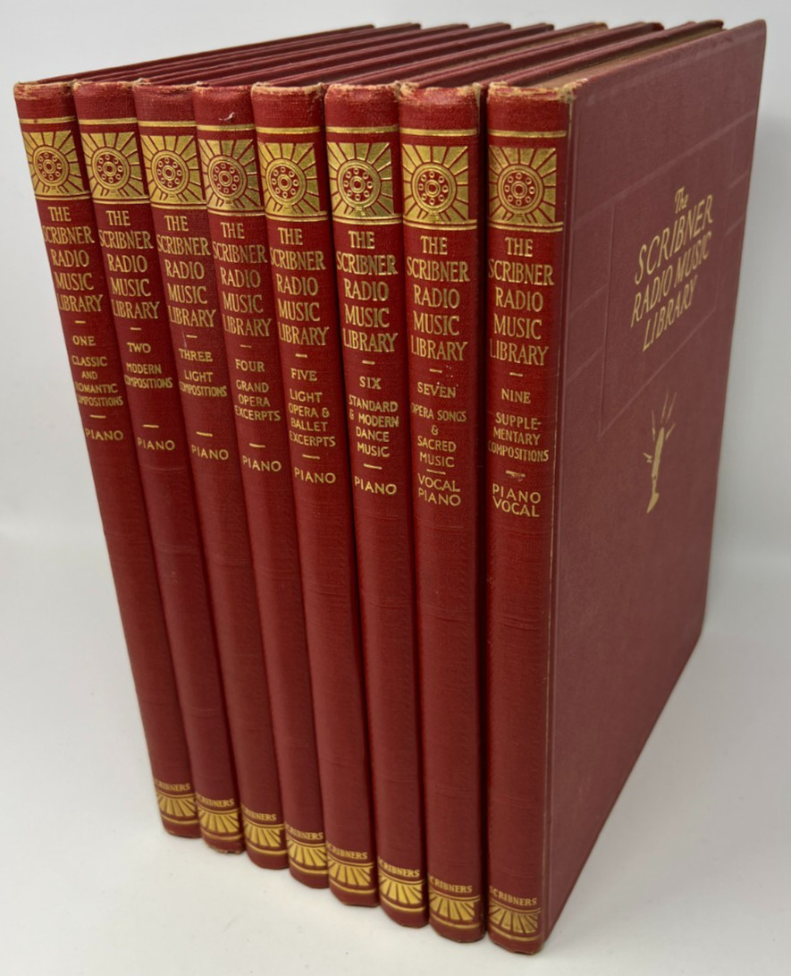 VTG The Scribner Radio Music Library Vols. 1-7 & 9 by Albert E. Wier — 1946 HC