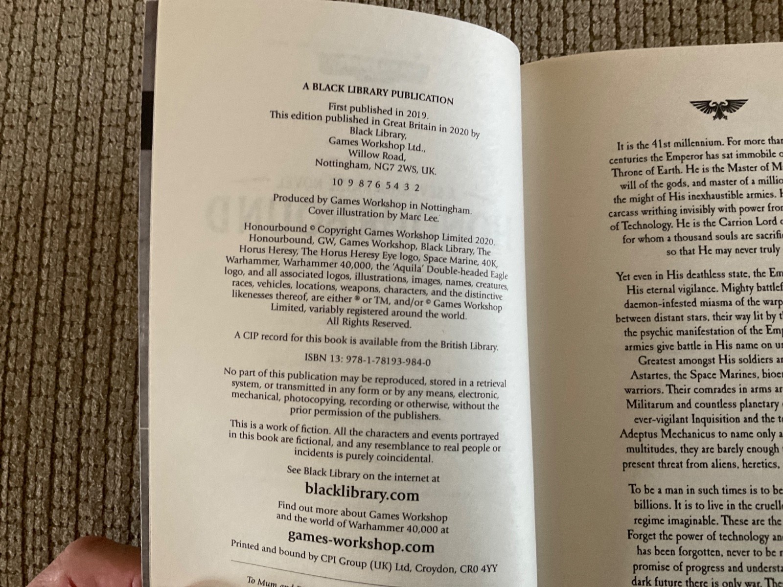HONOURBOUND (Severina Raine)Warhammer 40K TPB by Rachel Harrison