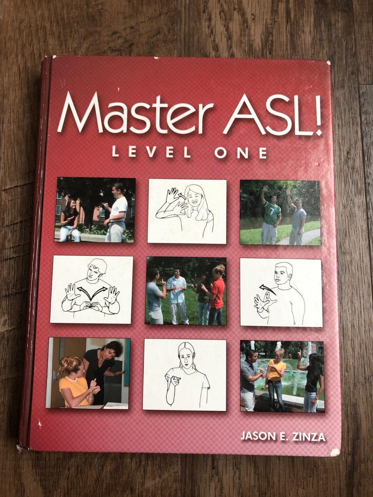 Master ASL! Level One Book by Jason E. Zinza American Sign Language 411 pages HC
