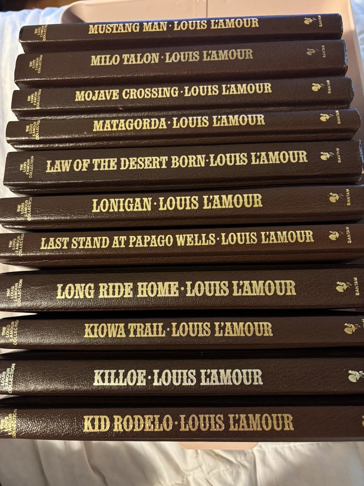 Louis L’Amour Hardcover Book Faux Brown Leather Long Ride Home