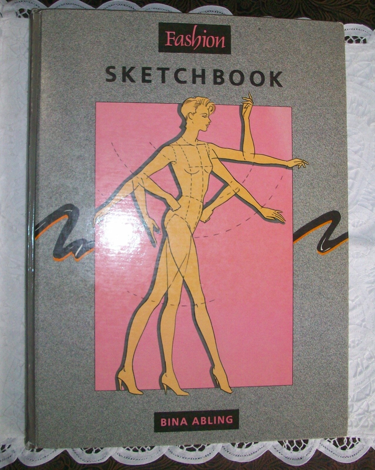 FASHION SKETCHBOOK Bina Abling 1988 HC Book FIT Parsons School of Design