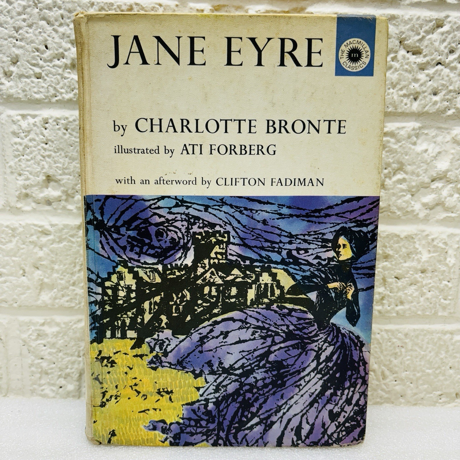 VTG‼ Jane Eyre by Charlotte Bronte 1962 Macmillian Classics 3rd Print Ex-Library