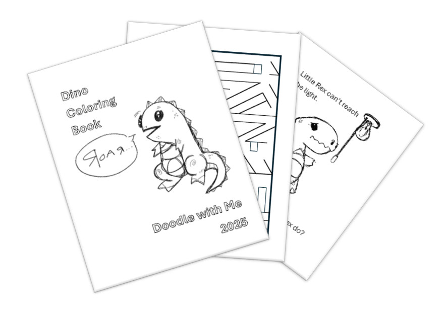DIGITAL CONTENT- 2025 Merrick Dinosaur 30 Page Activity Book — PRINTING REQUIRED