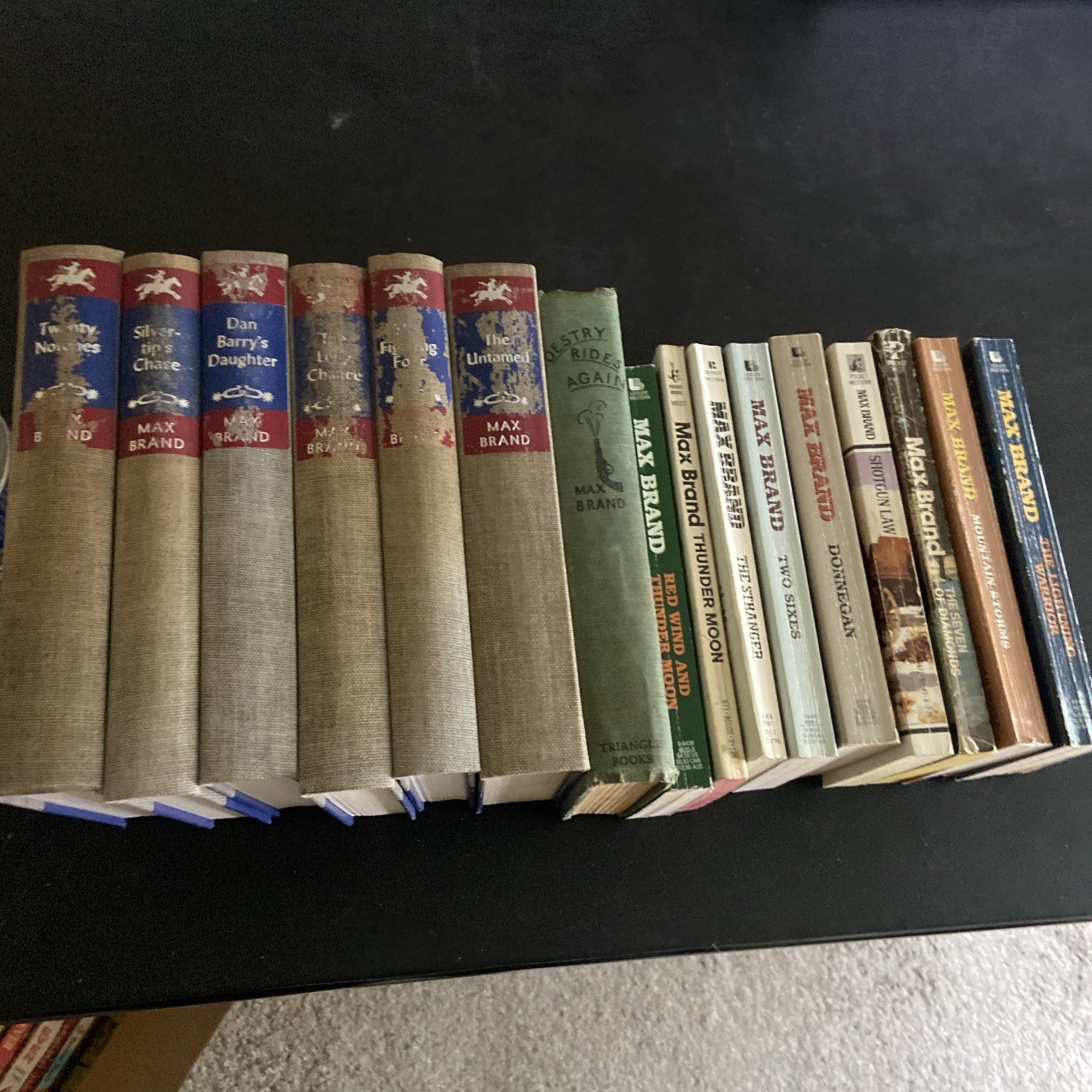 Max Brand Westerns Lot Of 16 HCs & Paperbacks Good Condition