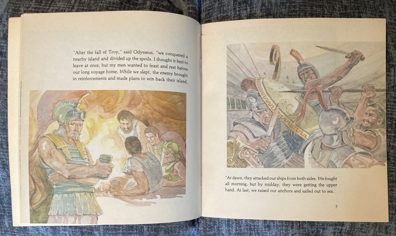 Odysseus & the Cyclops- Tales from the Odyssey by I Richardson/ PB/ Troll/ 1984