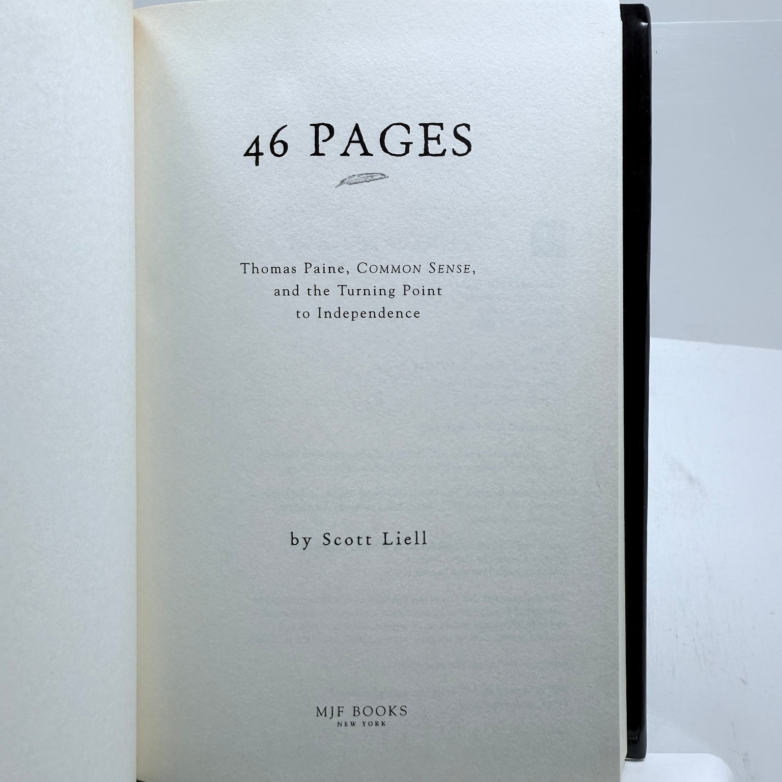 46 Pages Scott Liell 2003 Common Sense Thomas Paine American History MJF