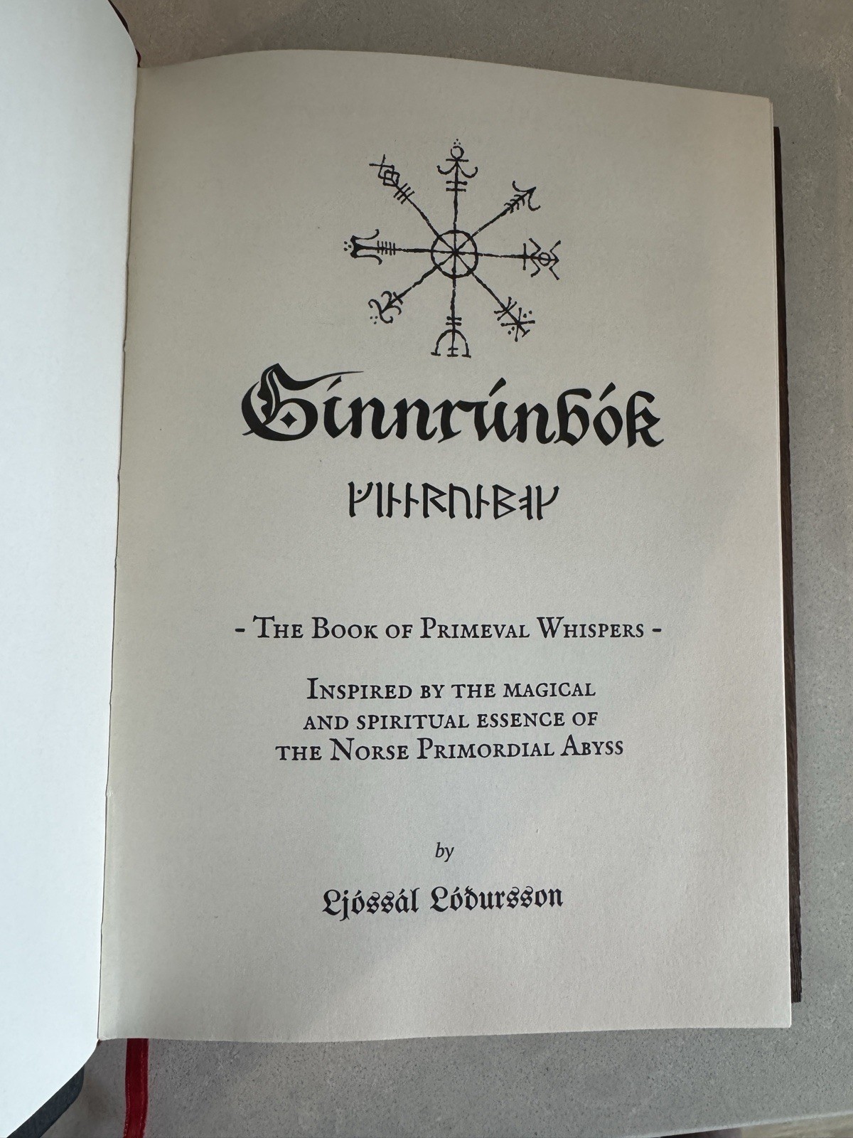 Ginnrúnbók Ljóssál Loðursson — Limited Deluxe Edition #75/81 Ash Wood Cover