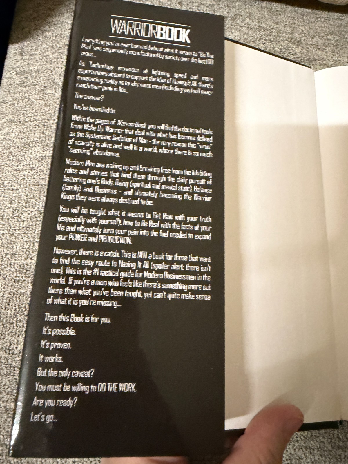 Warrior: The Black Book – How to Master the Art & Science of Having Delf Mastery