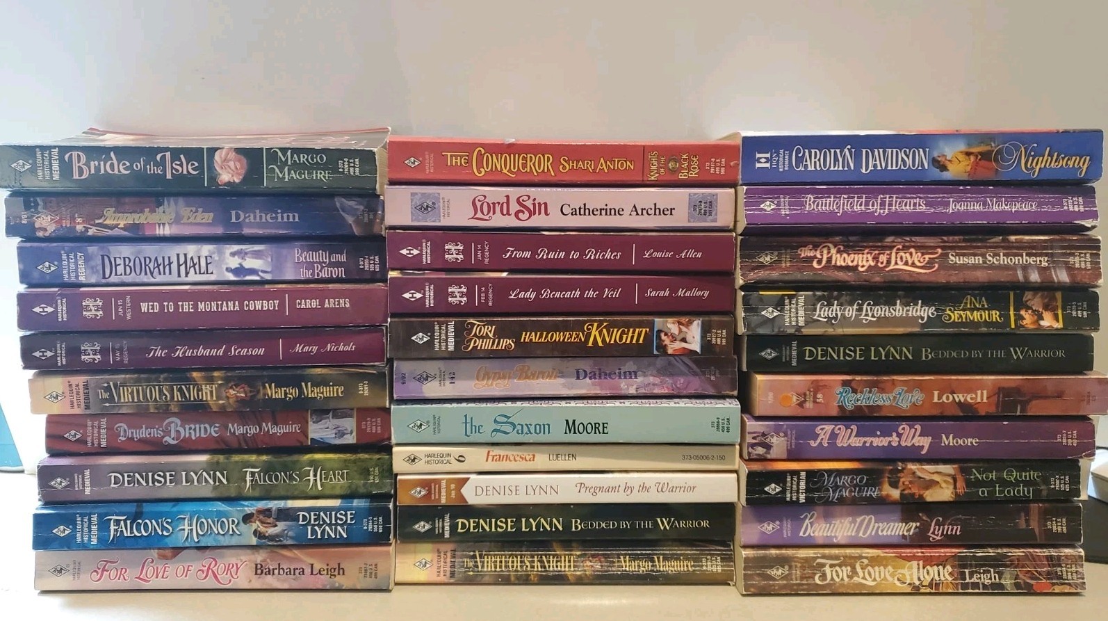 Lot: 31 Harlequin Historical Romance Paperbacks — Various authors and genres