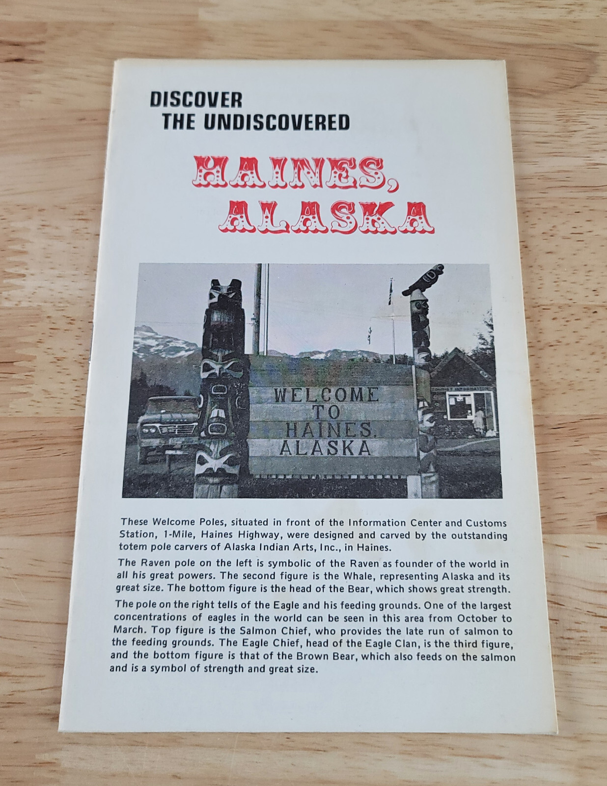 DISCOVER THE UNDISCOVERED HAINES, ALASKA Booklet ©1970s Chamber of Commerce