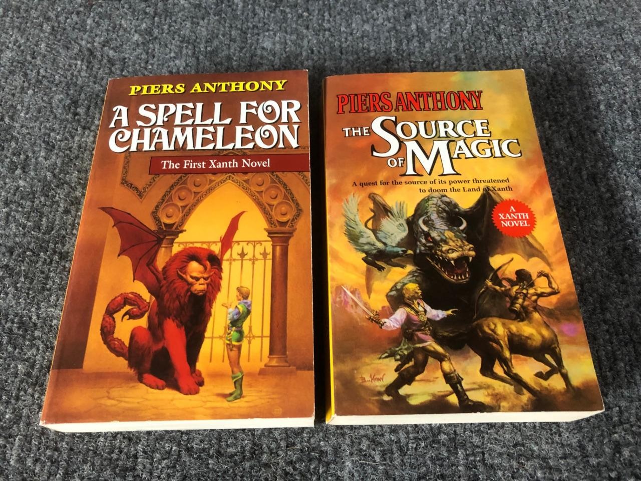Piers Anthony A Spell for Chameleon & The Source of Magic Paperback Books