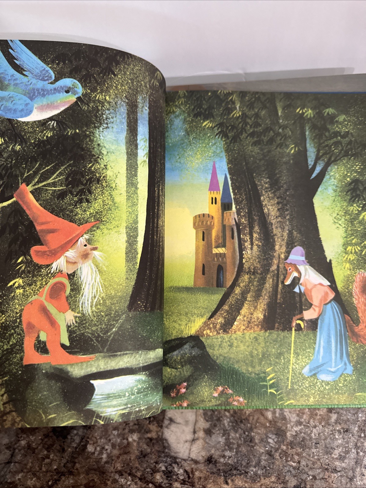 The BIG Book of NURSERY TALES Treaure 1973 hb Evelyn Andreas Leonard Weisgard VG