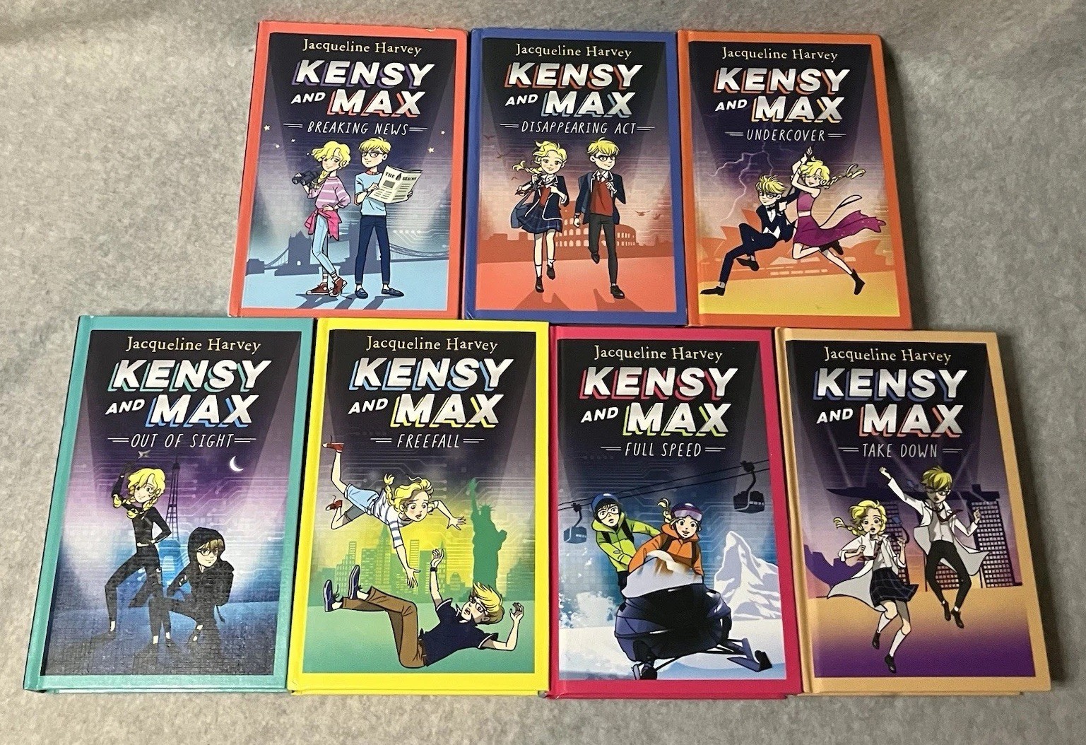 Kensy and Max Series Books #1-7 by Jacqueline Harvey Hardcover Lot of 7