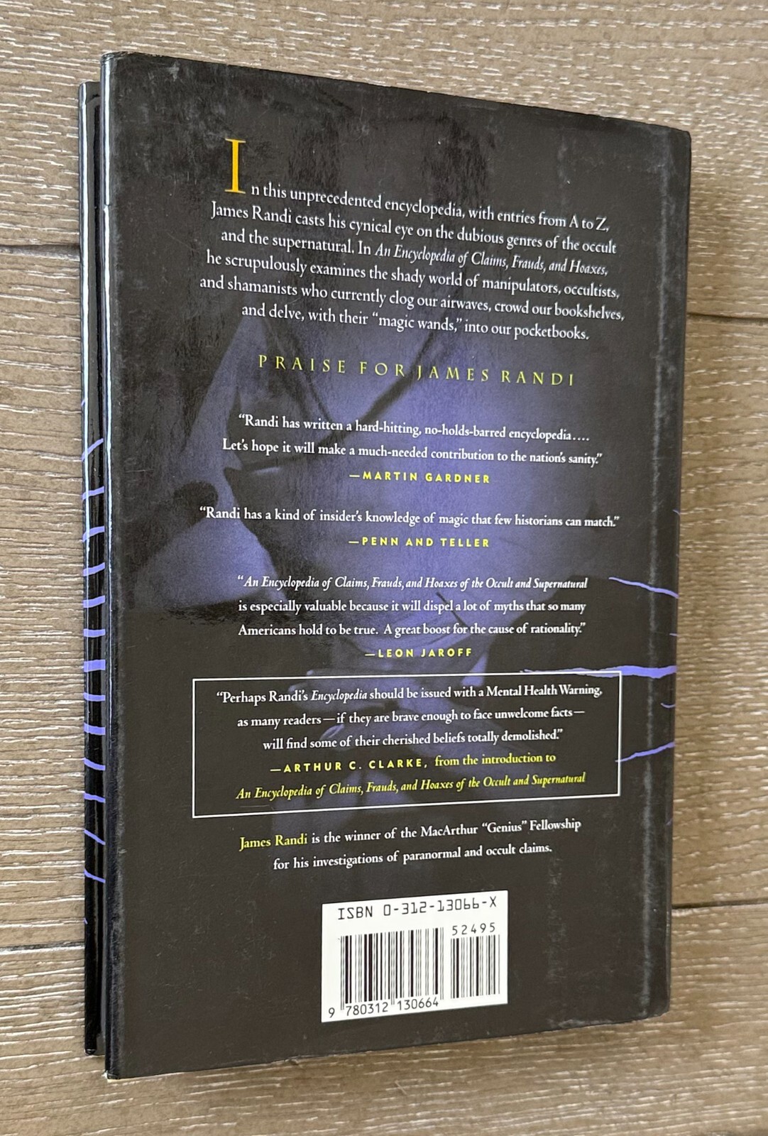 James Randi 1st ed HC DJ 1995 BOOK *SIGNED/AUTOGRAPHED* An Encyclopedia Occult