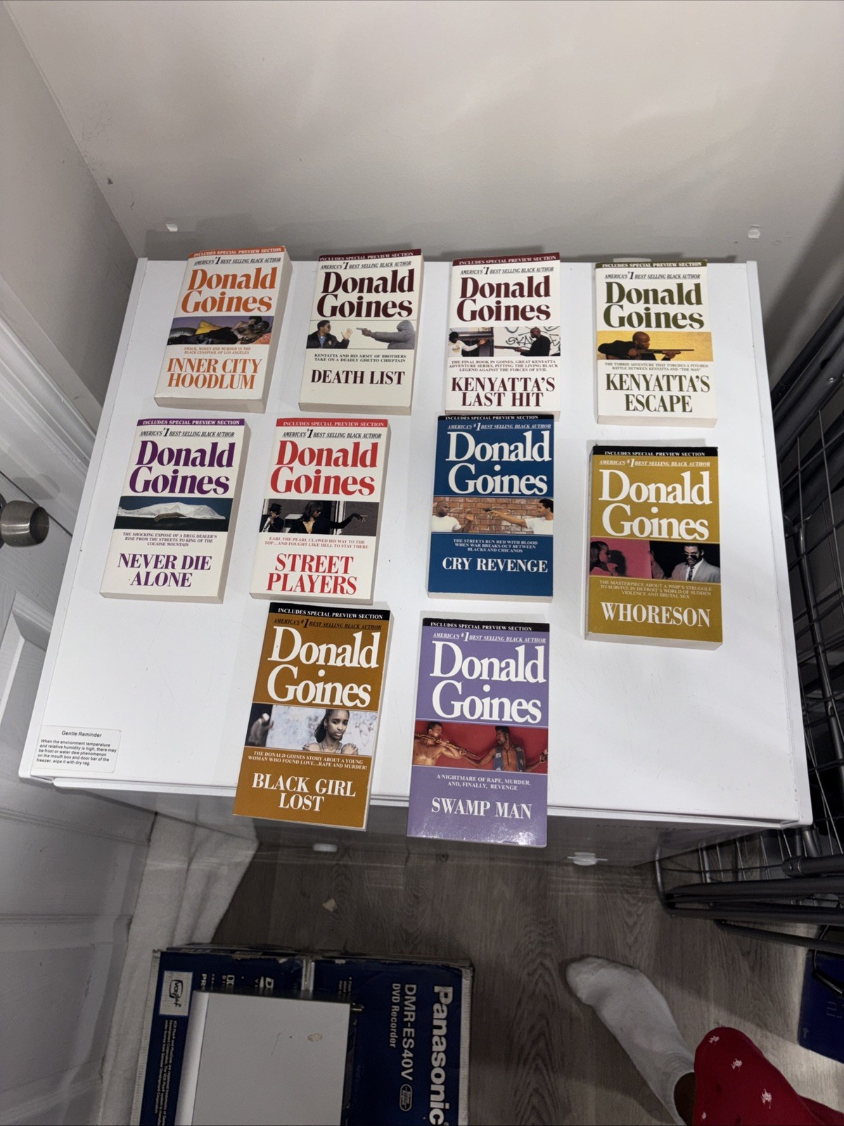 Donald Goines Lot 10 Crime Novels Holloway House Paperbacks + Biography