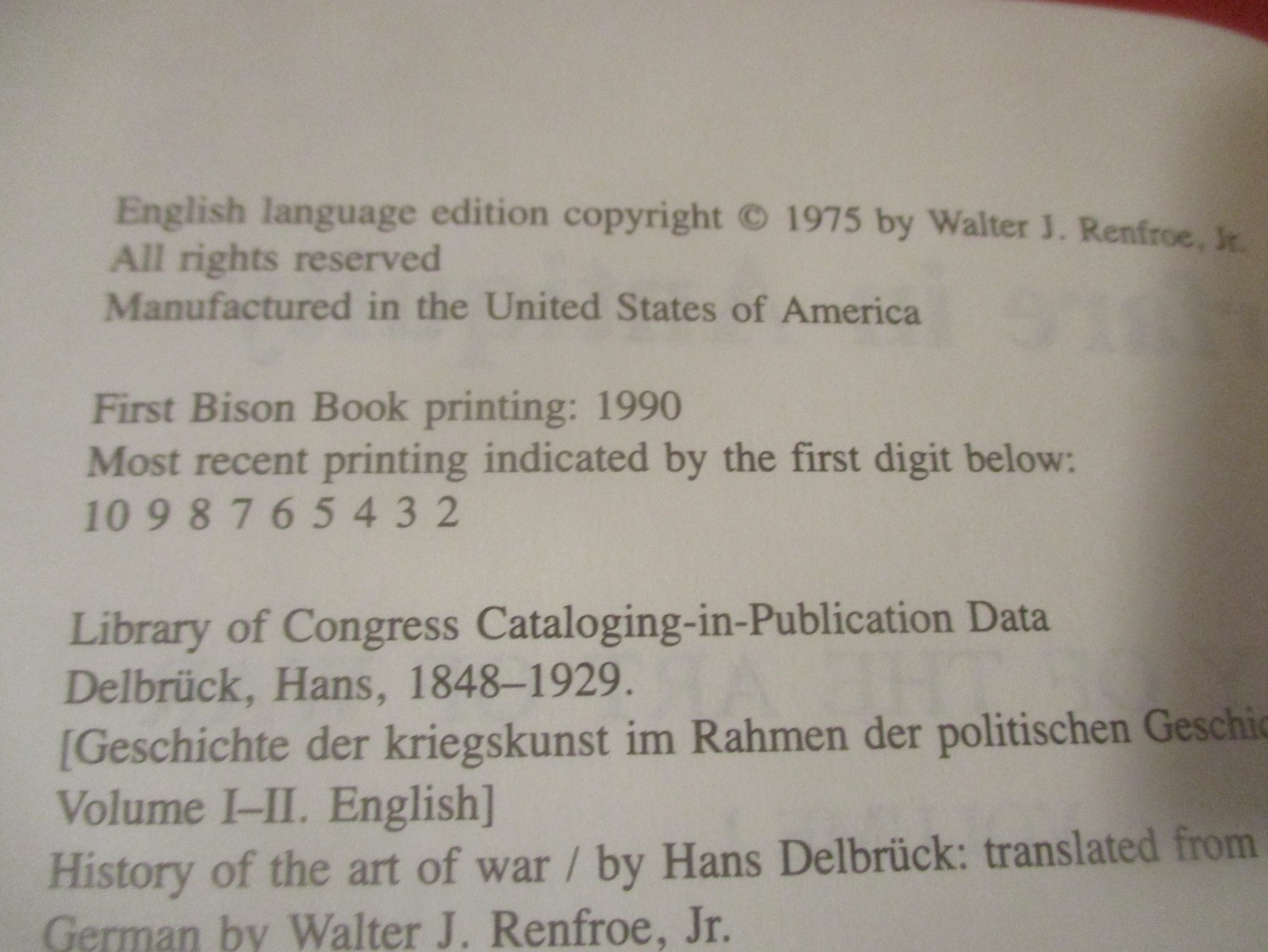 History of the Art of War by Hans Delbrück 1990, Trade… Volumes 1-4