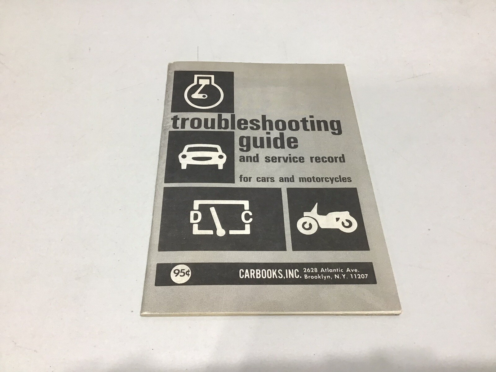 Carbooks 1972 Troubleshooting Guide & Service Record Vintage Auto Book