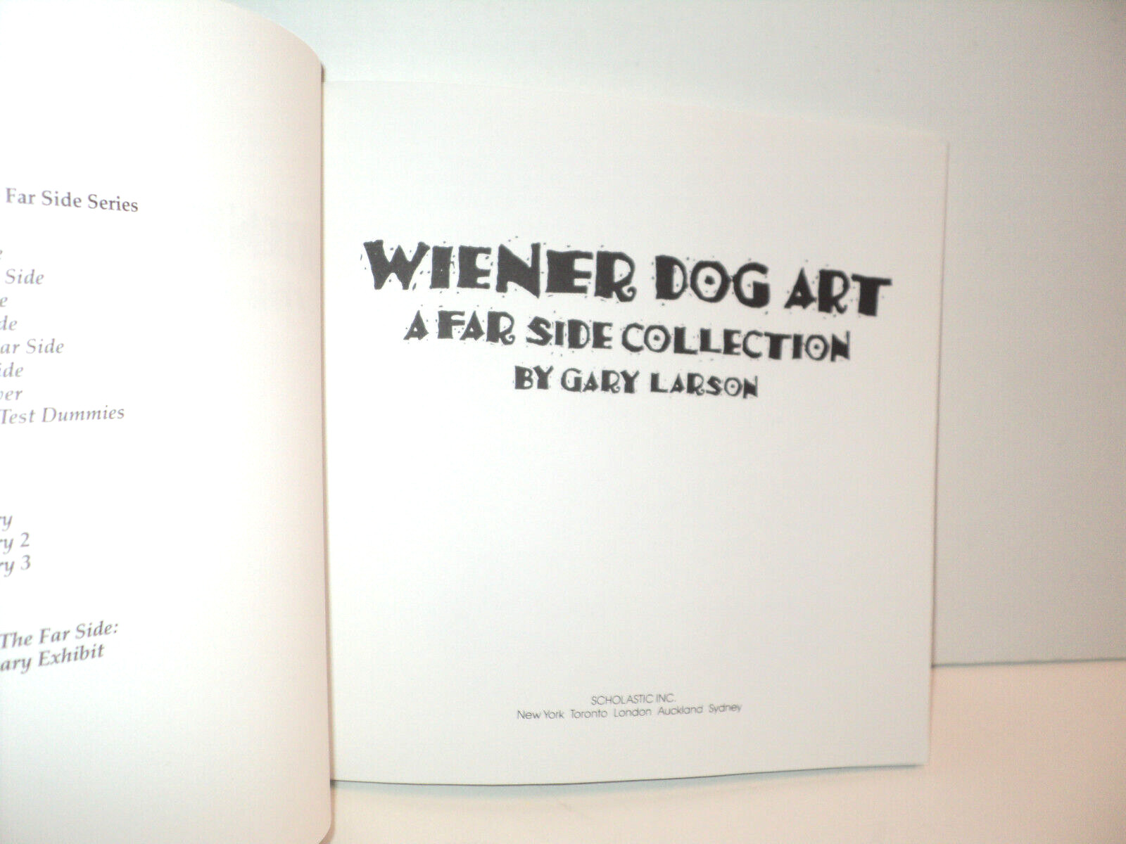 Wiener Dog Art, A Far Side Collection by Gary Larson Paperback 1991, 112 Pages