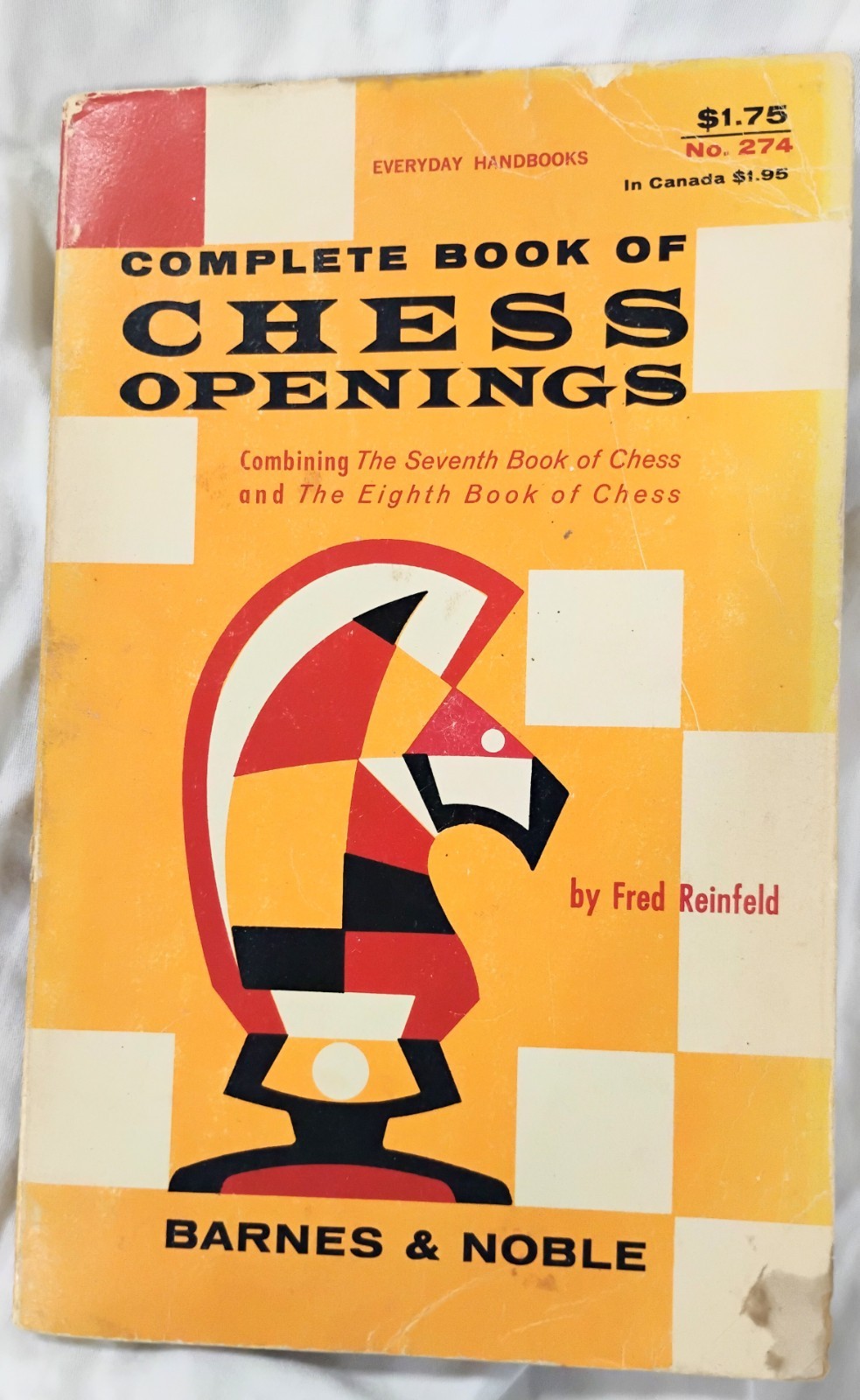 Complete Book of Chess Openings by Fred Reinfeld 1958 Barnes & Noble 182 Pages