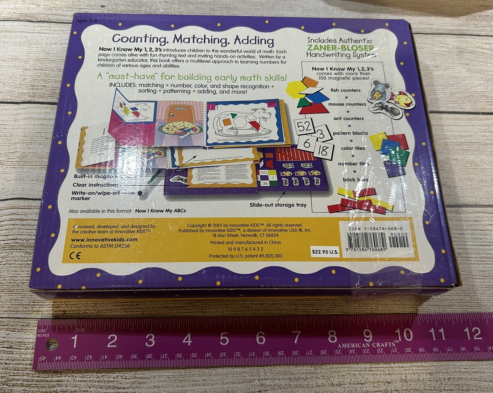 Now I Know My 1,2,3’s Spiral Bound Count Match Add Workbook Set Nora Gaydos TbB7
