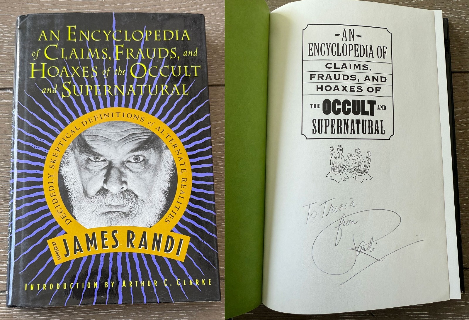James Randi 1st ed HC DJ 1995 BOOK *SIGNED/AUTOGRAPHED* An Encyclopedia Occult