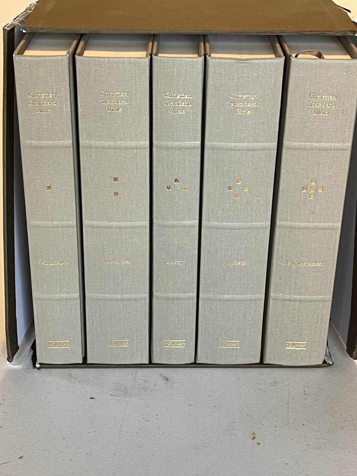 CSB Readers Bible, Cloth-Over-Board, Five-Volume Collection, Like New (see desc)