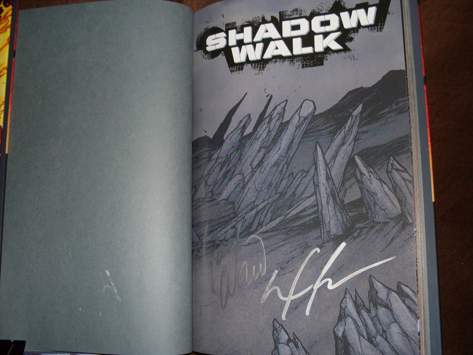 Max Brooks Mark Waid signed Shadow Walk 1st printing graphic novel