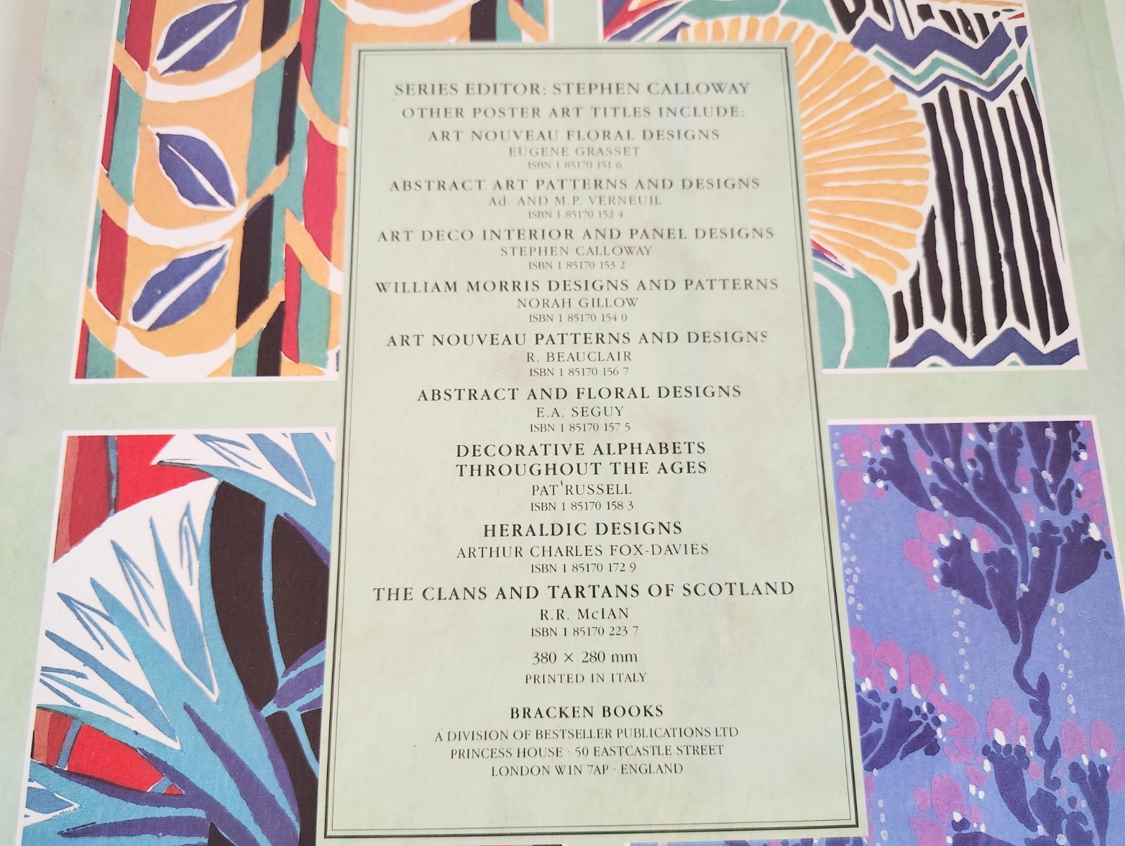 Abstract & Floral Designs E A Seguy 1988 Vintage TPB Art History Crescent Books
