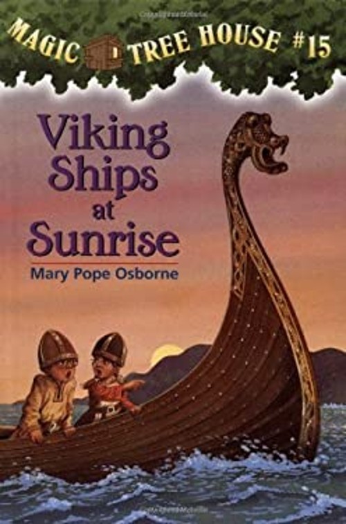Viking Ships at Sunrise Library Binding Mary Osborne