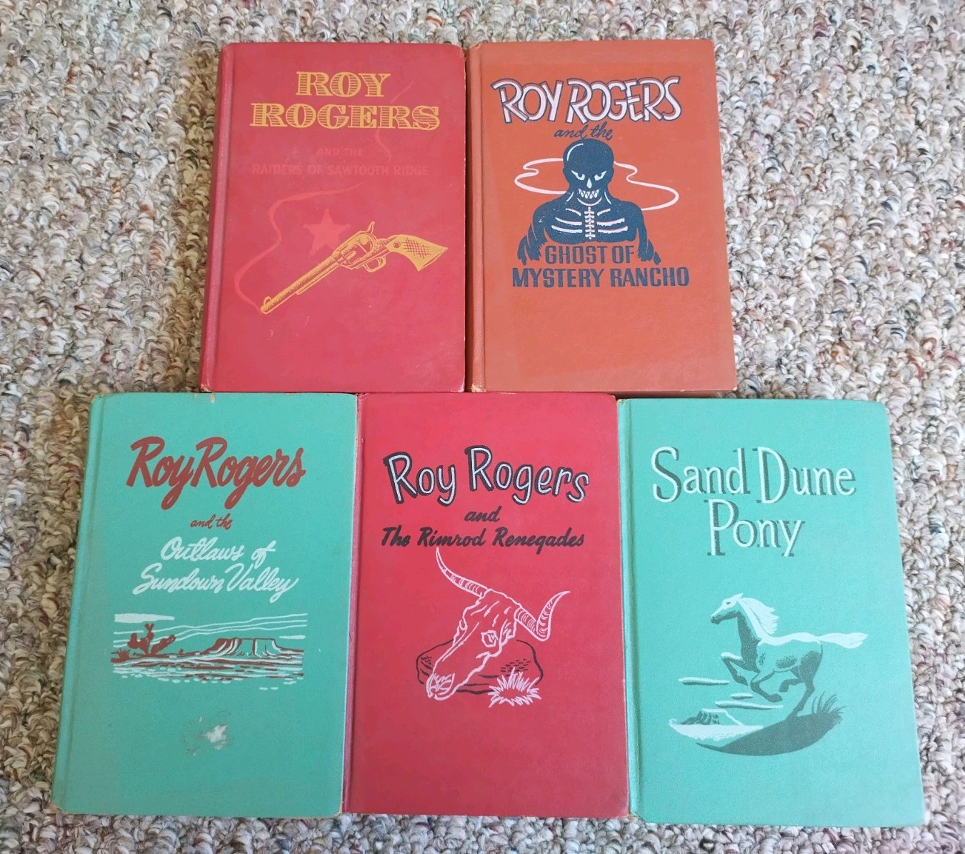 Roy Rogers Harcover Book Lot of 5 1940’s & 1950’s — See Description