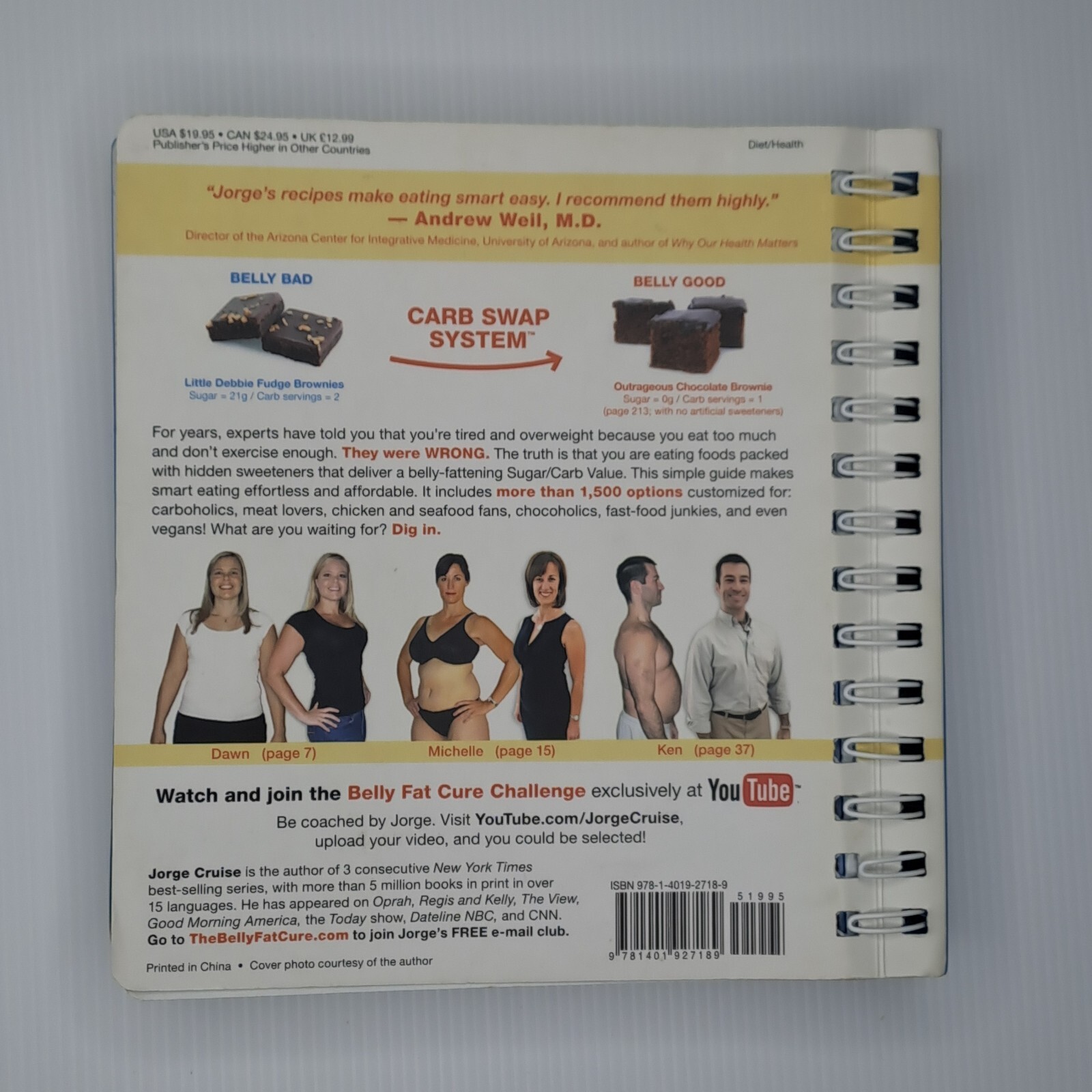 The Belly Fat Cure, Jorge Cruise: Lose 4 to 9 Lbs Every Week — No Dietin
