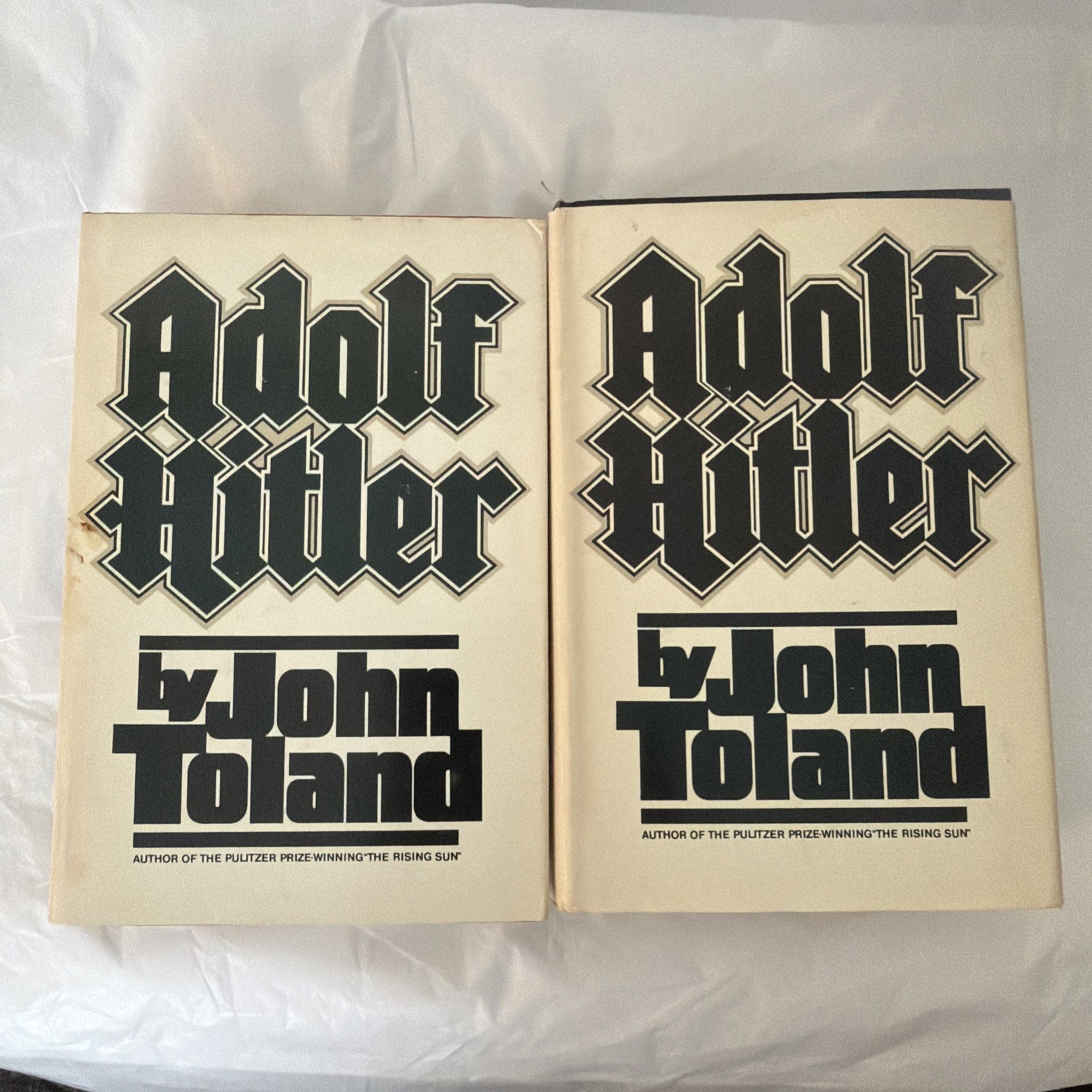 Adolf Hitler Vol I & II, by John Toland, HC DJ, 1976 Set Of Two Book World War