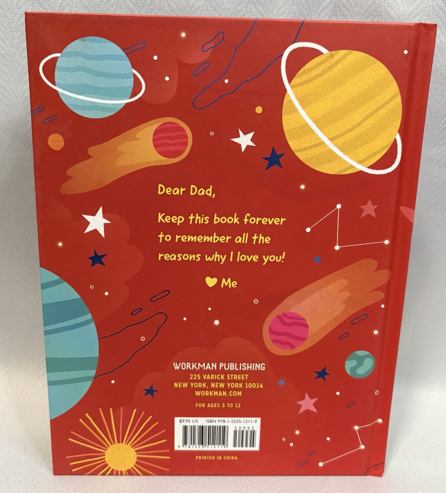 A Book About Dad With Words and Pictures Stickers Father’s Day Gift NEW